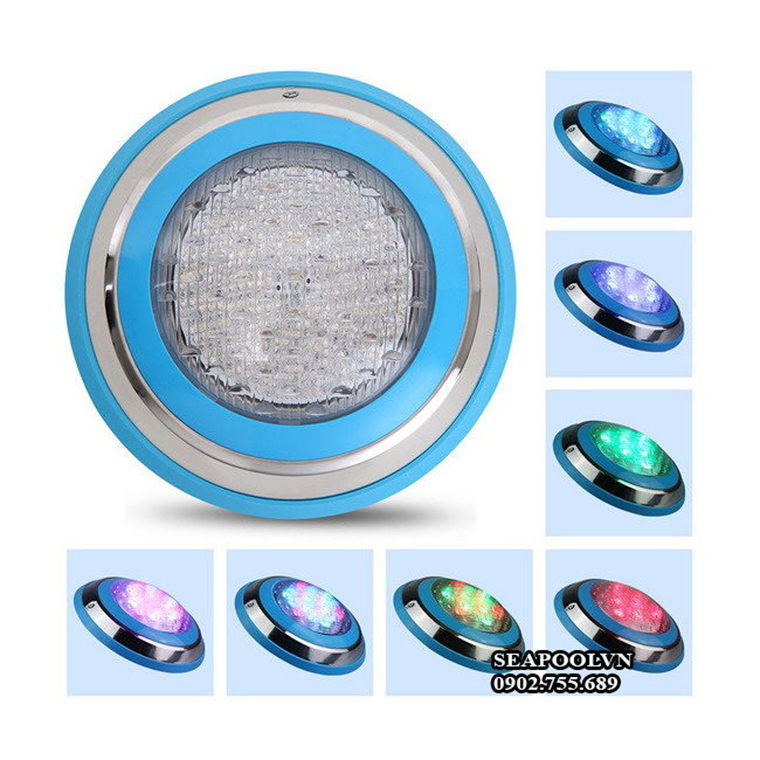 Đài phun nước cũng thường sử dụng đèn LED để tăng hiệu ứng ánh sáng Đèn led hồ bơi